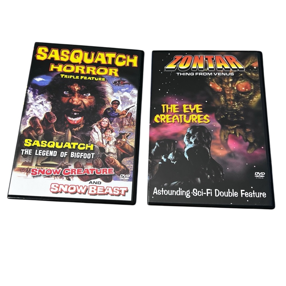 Zontar Thing From Venus & Sasquatch Horror Monsters Sci-fi Movies DVD Bundle
